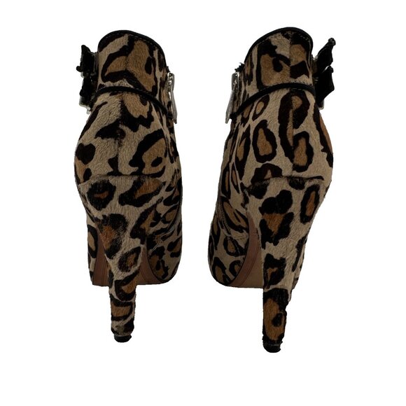 Sam Edelman Calf Hair Leather Leopard Print Kit Ankle Booties-Size 4 M cheetah - Picture 7 of 15